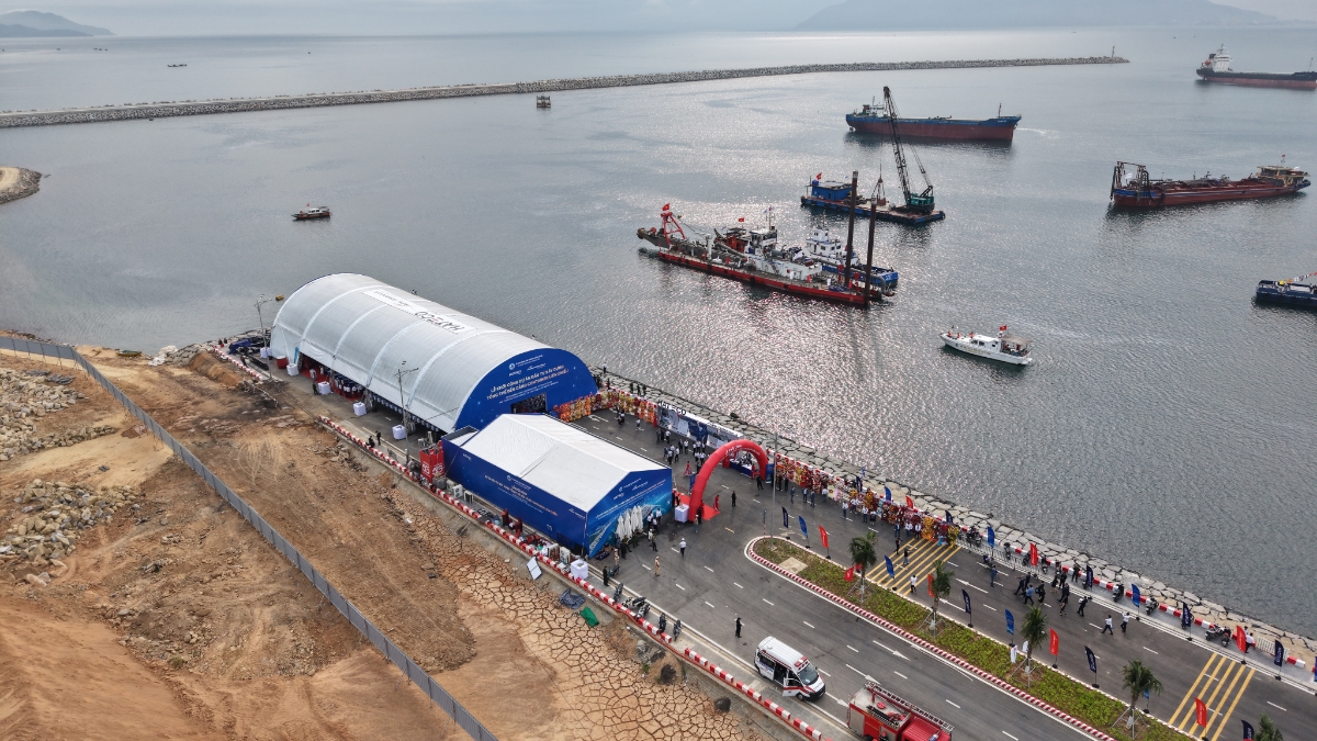 Khu vực triển khai dự án cảng Liên Chiểu - Ảnh: Quang Hiếu