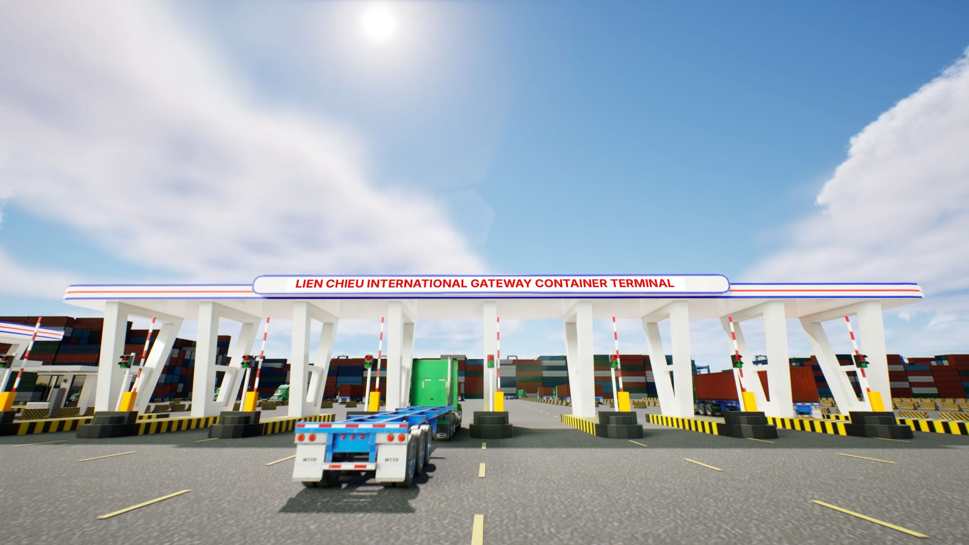 Phối cảnh cổng vào cảng Liên Chiểu