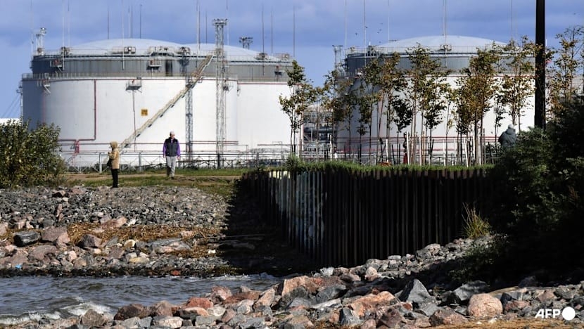 Toàn cảnh bến cảng dầu tại cảng Saint Petersburg. Ảnh: AFP/Olga Maltseva