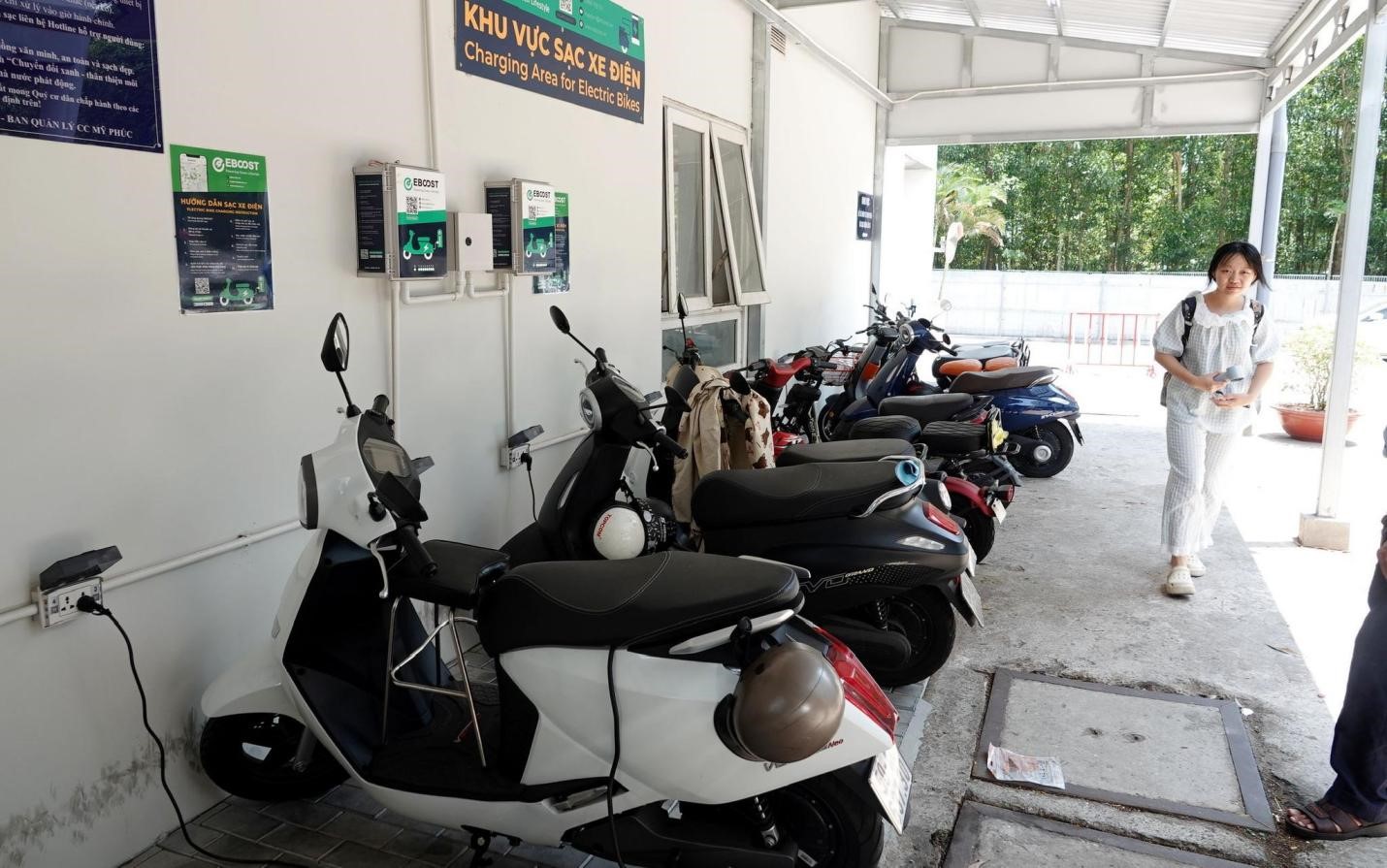 Một trạm sạc xe điện tại Việt Nam. Ảnh minh họa.