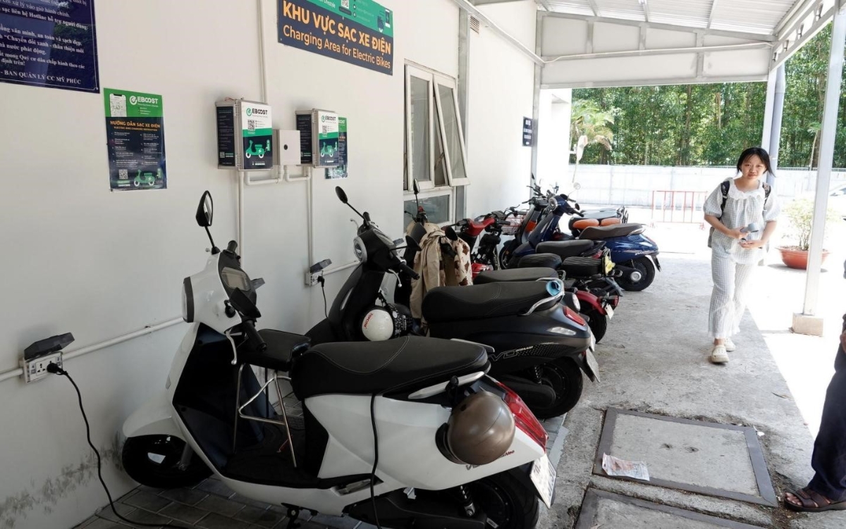 Một trạm sạc xe điện tại Việt Nam. Ảnh minh họa.