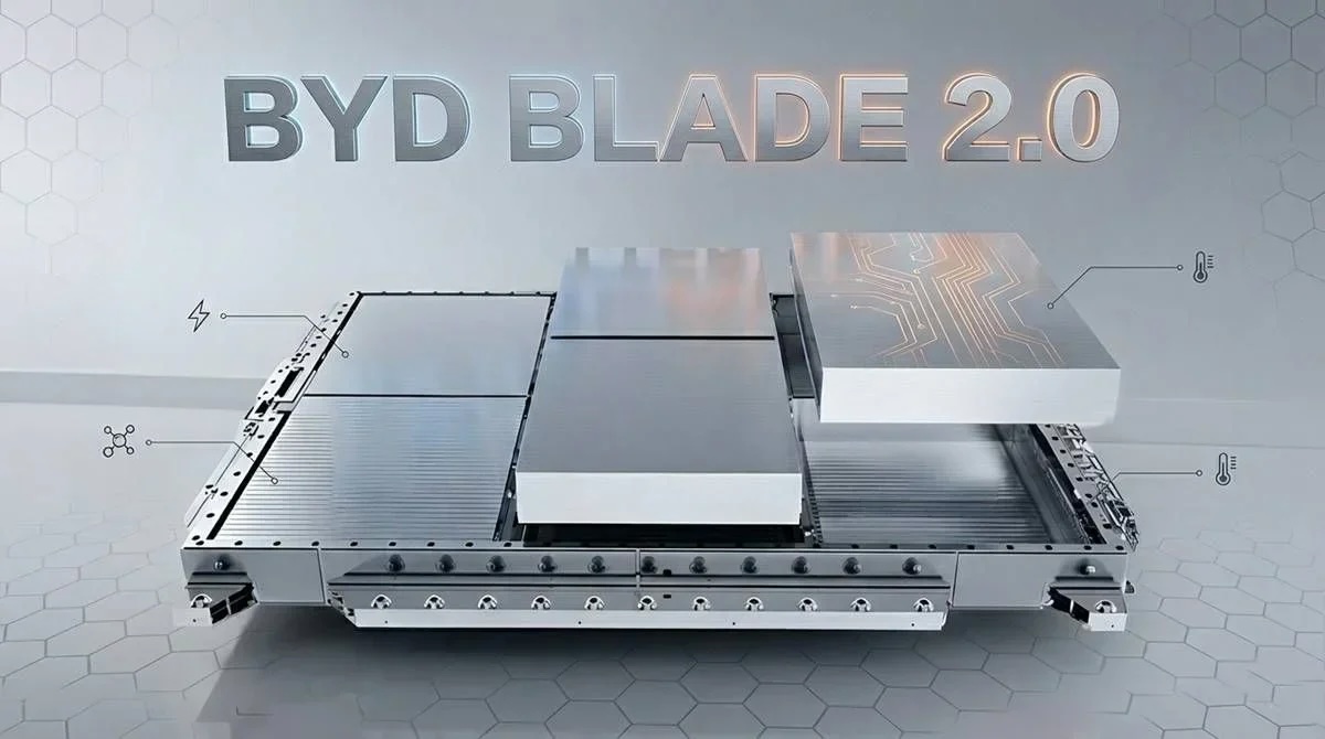 Pin Blade 2.0 của BYD. Ảnh: EVdances.