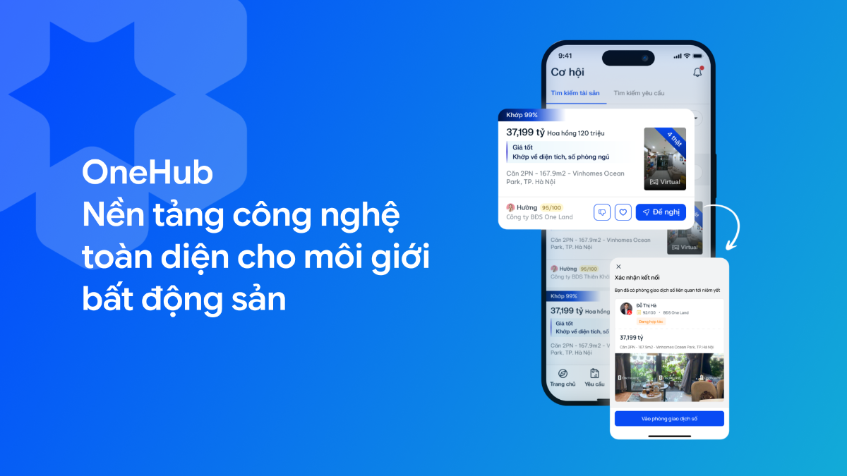 OneHub - Nền tảng công nghệ toàn diện hỗ trợ môi giới bất động sản làm nghề hiệu quả sắp được ra mắt. Ảnh:&nbsp;One Mount.