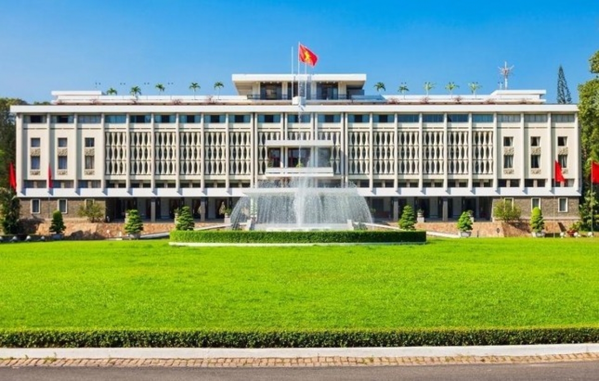 Di tích lịch sử Dinh Độc Lập.