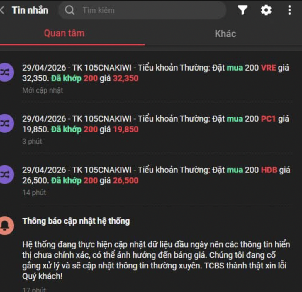 Ứng dụng giao dịch của một công ty chứng khoán bất ngờ lỗi ngay trước kỳ nghỉ lễ - Ảnh 1