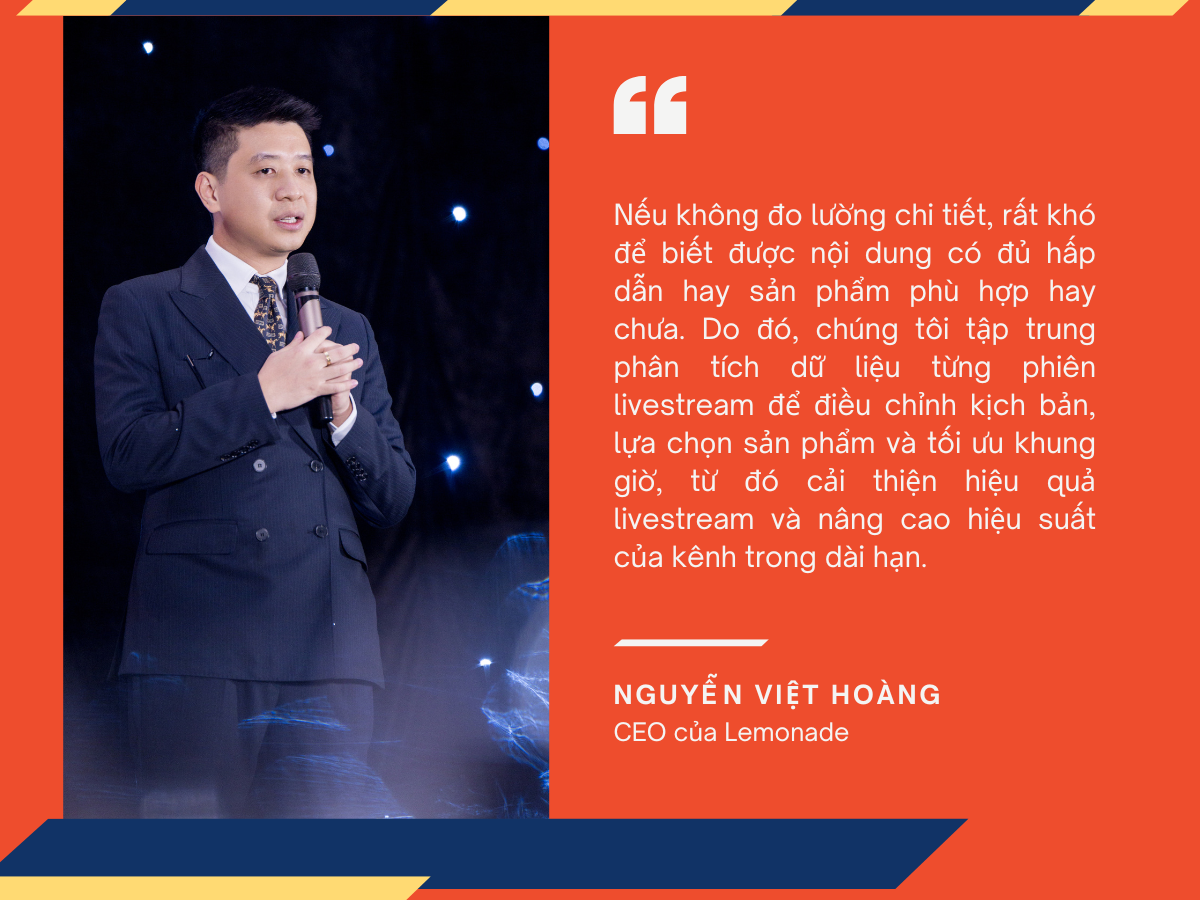 Dữ liệu từ các phiên livestream giúp thương hiệu điều chỉnh nội dung và lựa chọn sản phẩm phù hợp.&nbsp;Ảnh:&nbsp;Shopee.