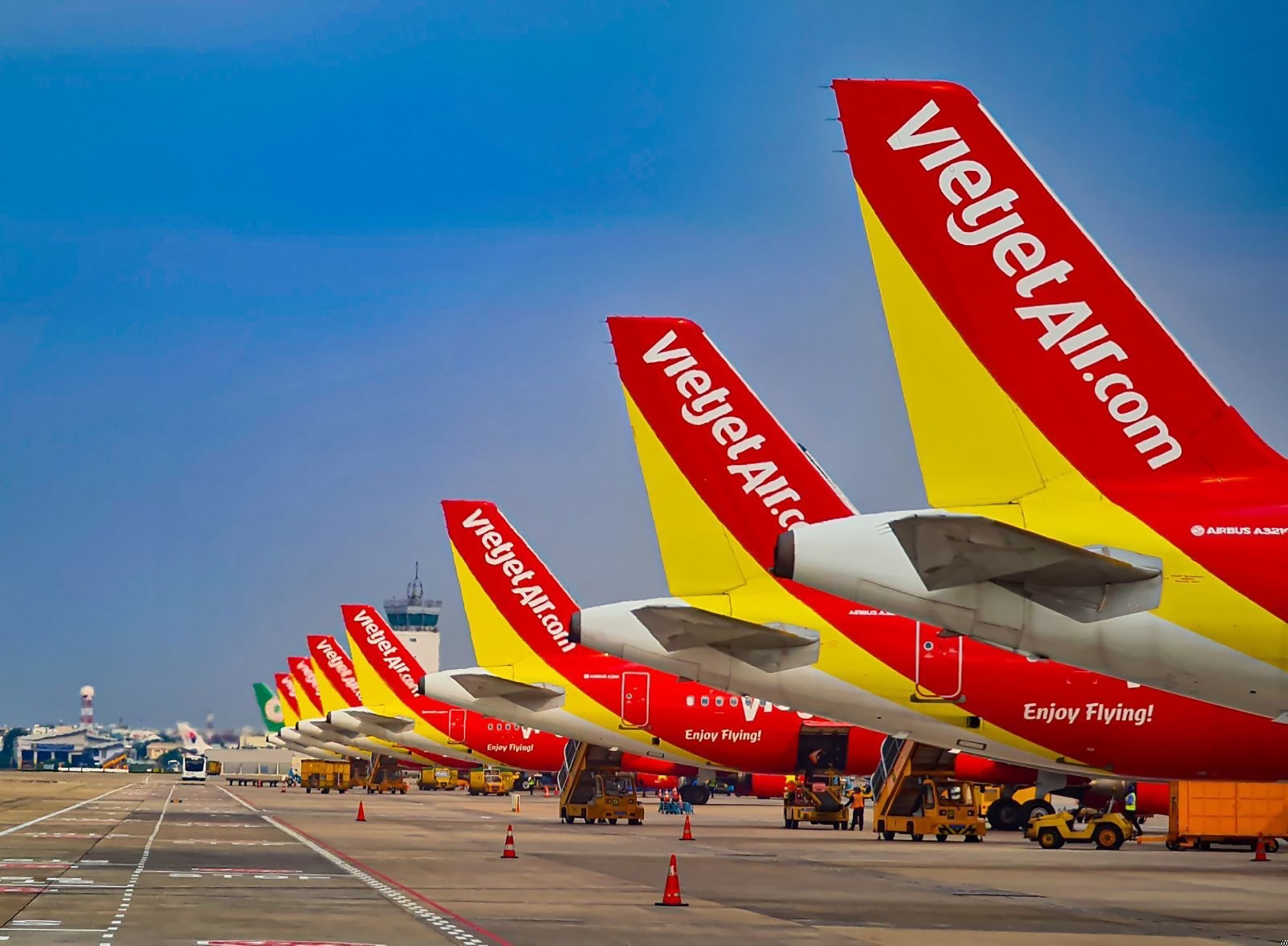 Trong quý 1/2026, Vietjet vận chuyển 7,2 triệu lượt khách (tăng 5,1% so với cùng kỳ). Ảnh: Vietjet.