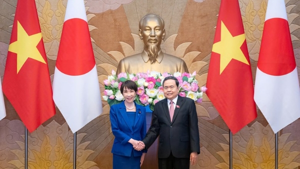 Chủ tịch Quốc hội Trần Thanh Mẫn hội kiến Thủ tướng Nhật Bản Takaichi Sanae
