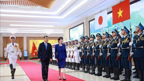 Thủ tướng Lê Minh Hưng chủ trì Lễ đón Thủ tướng Nhật Bản