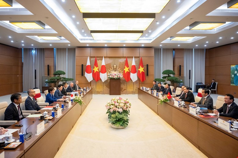 Quang cảnh hội kiến. Ảnh: Quốc hội