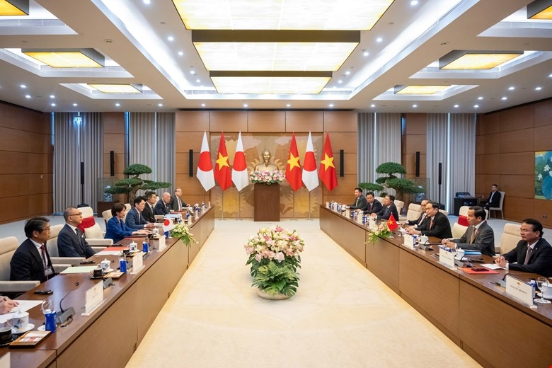 Quang cảnh hội kiến. Ảnh: Quốc hội