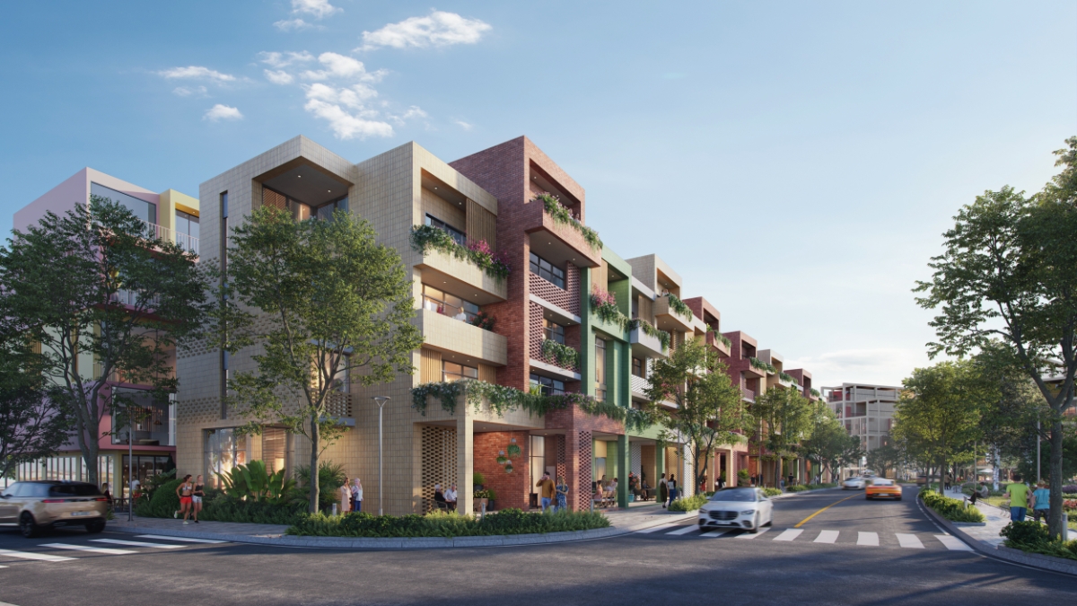 Nhà phố vườn tại Coastal Quảng Ngãi.&nbsp;Ảnh phối cảnh dự án.