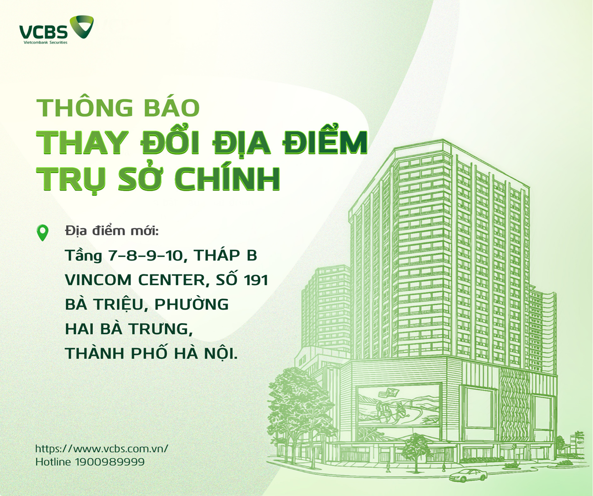 VCBS cam kết vẫn duy trì sự ổn định và nâng cao hiệu quả phục vụ khách hàng trên toàn hệ thống.