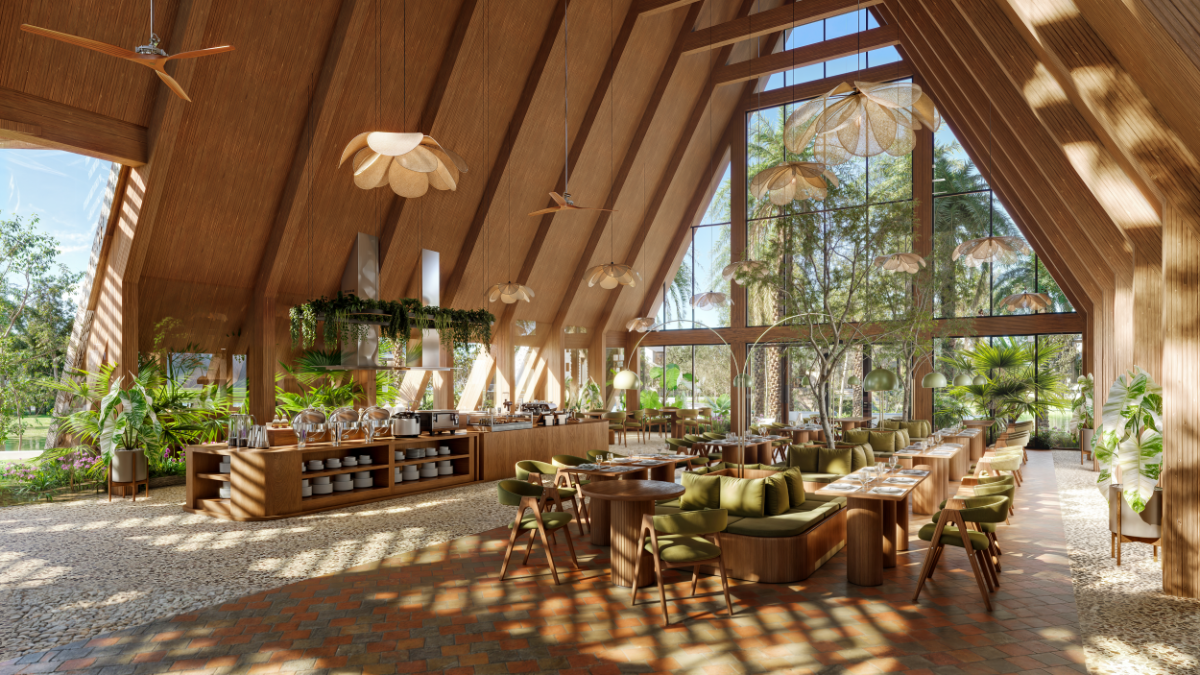 Không gian ẩm thực cao cấp tại The Grand Clubhouse.&nbsp;Ảnh dự án.