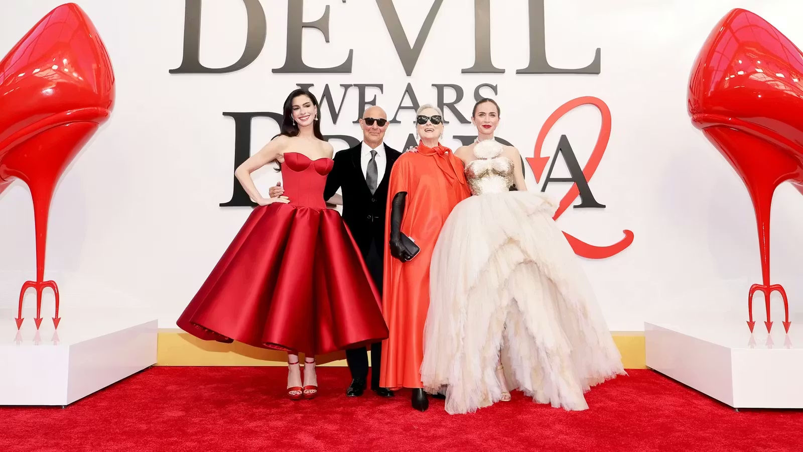 4 diễn viên chính tại thảm đỏ ra mắt The Devil wears Prada 2.