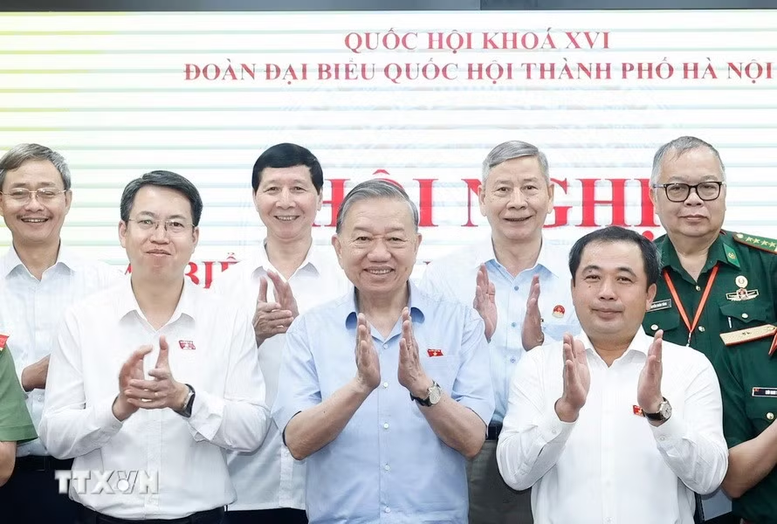 Tổng Bí thư, Chủ tịch nước Tô Lâm và các đại biểu - Ảnh: TTXVN