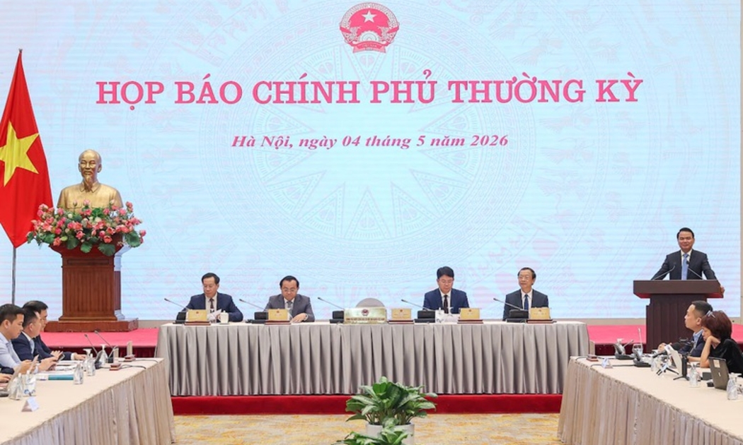 Họp báo Chính phủ thường kỳ tháng 4/2026. Ảnh: VGP