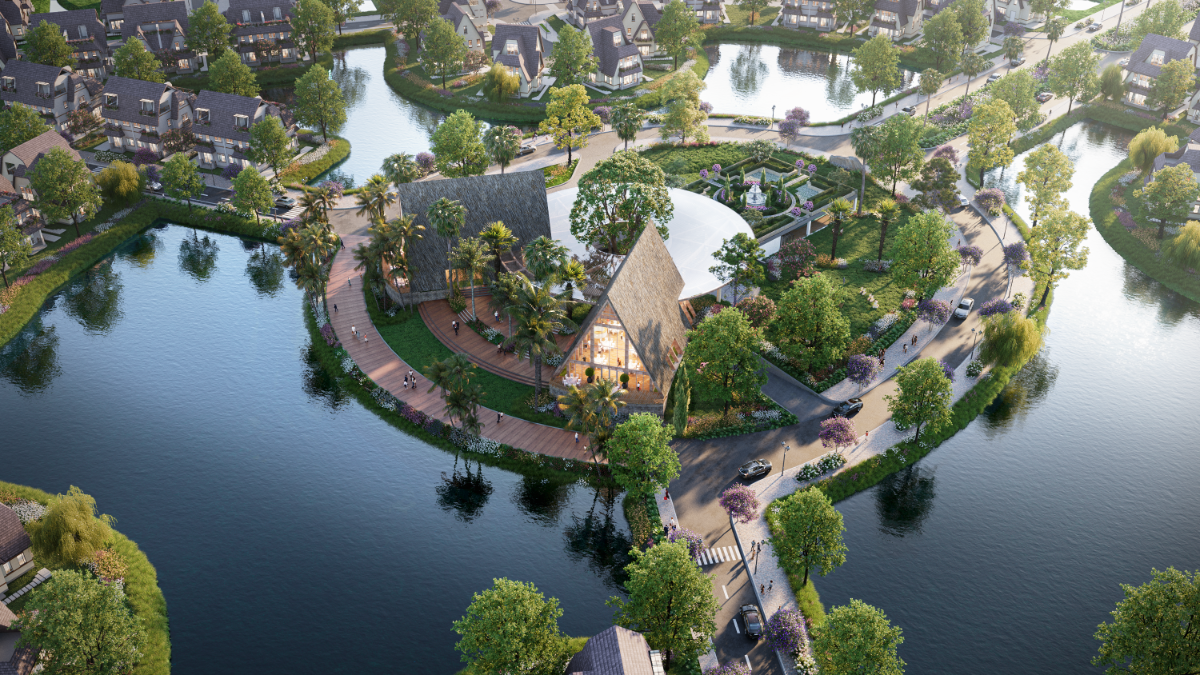 The Grand Clubhouse có diện tích 7.500m2.&nbsp;Ảnh dự án.