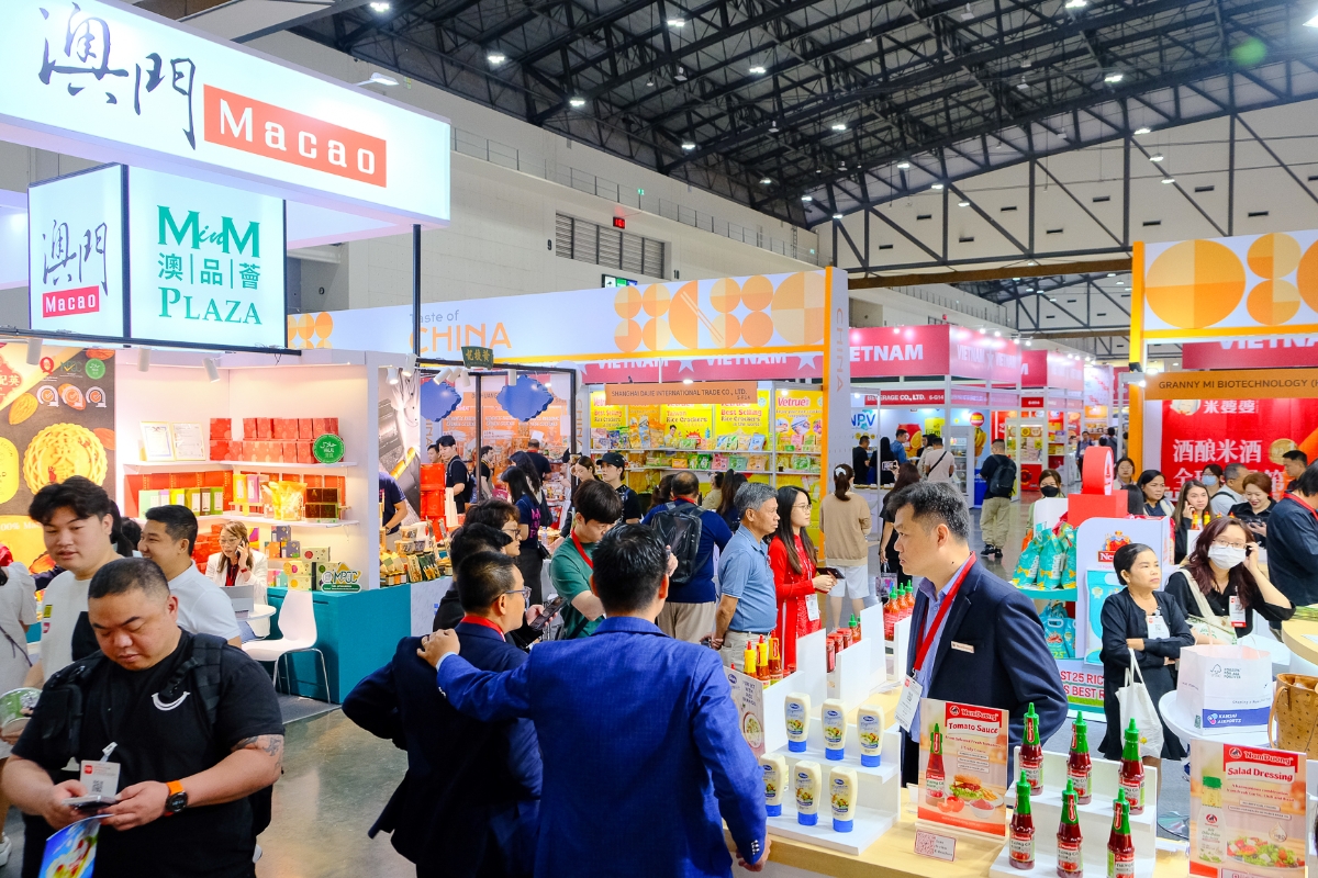 Quang cảnh tại một lối đi tại Thaifex 2025.