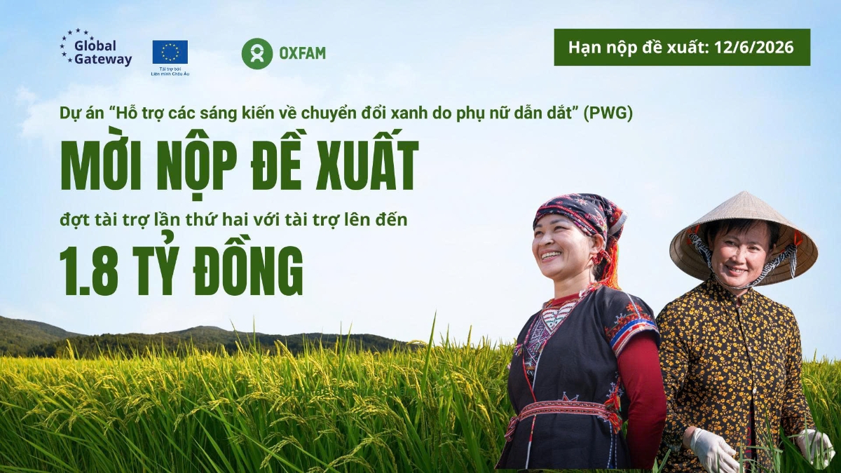 Dự án PWG sẽ nhận hồ sơ sáng kiến đến hết ngày 12/6/2026.&nbsp;