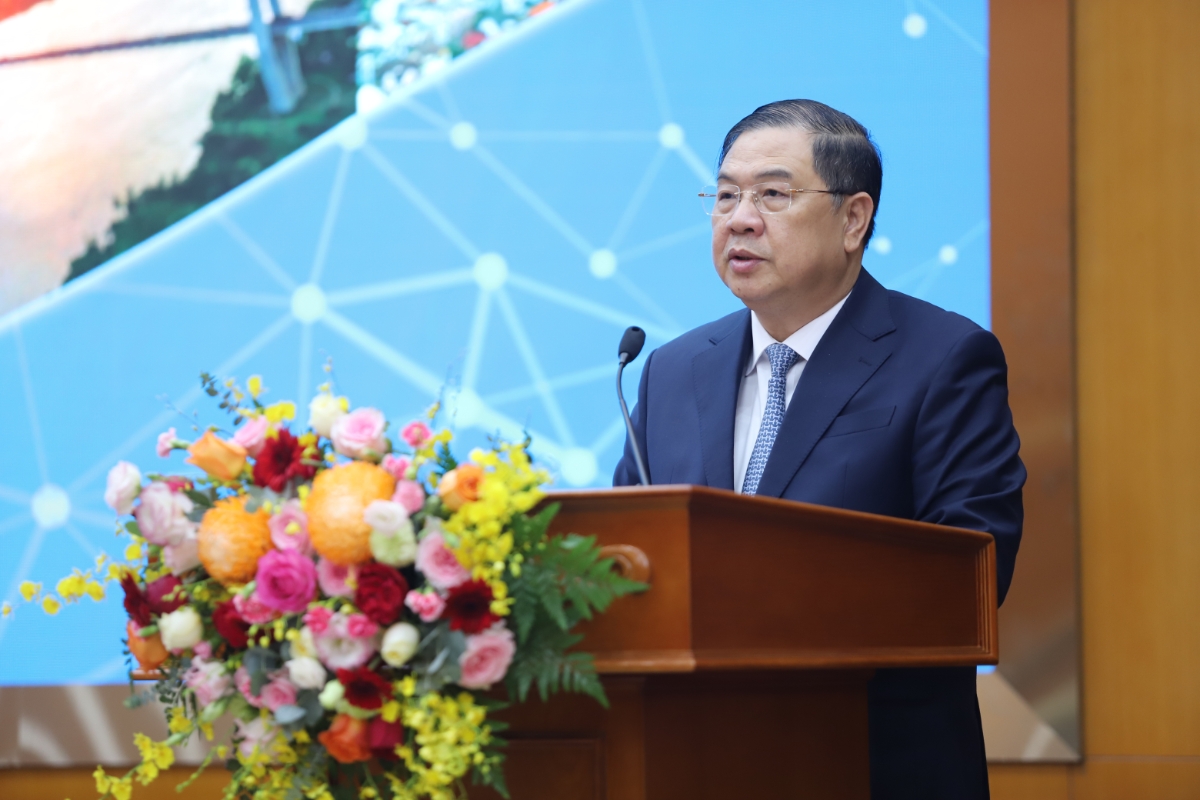 Ủy viên Bộ Chính trị, Phó Thủ tướng Thường trực Chính phủ Phạm Gia Túc, phát biểu tại Hội nghị.&nbsp;