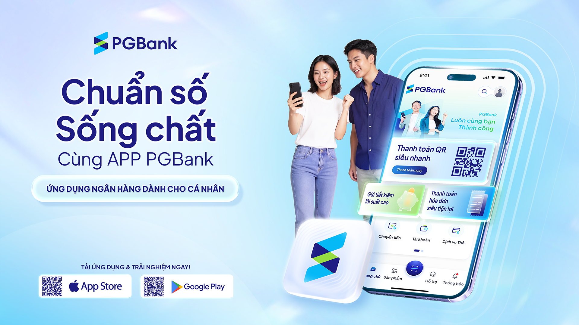 Người dùng PGBank trải nghiệm nền tảng ngân hàng số hợp kênh Omni-channel đồng bộ, xuyên suốt. Ảnh: PGBank.