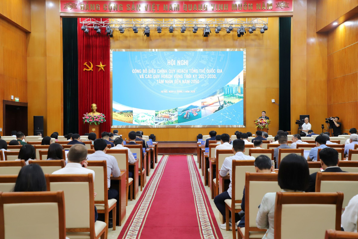 Hội nghị công bố điều chỉnh Quy hoạch tổng thể quốc gia và các quy hoạch vùng thời kỳ 2021–2030, tầm nhìn đến năm 2050. 