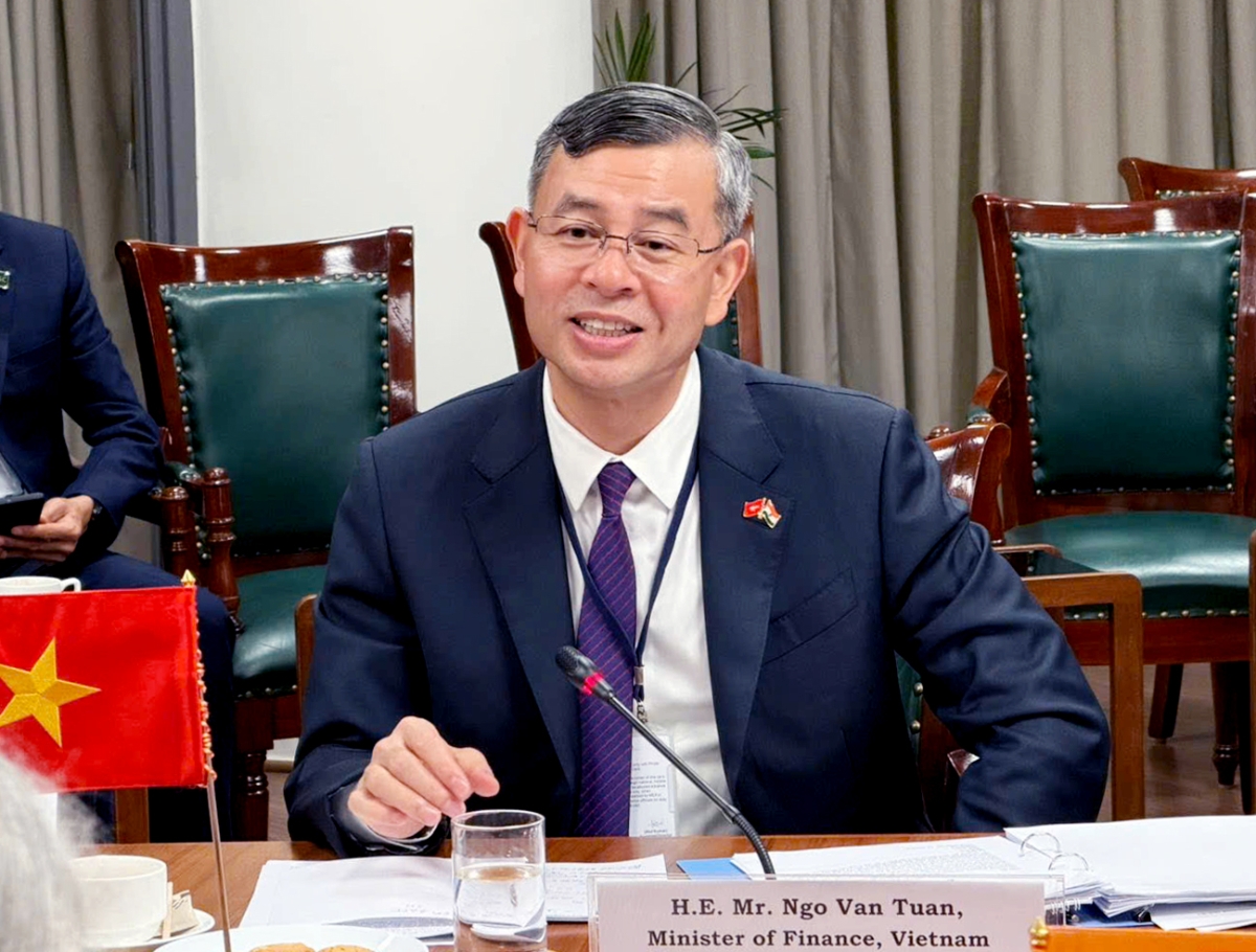 Bộ trưởng Bộ Tài chính&nbsp;Ngô Văn Tuấn nhấn mạnh tiềm năng hợp tác giữa Việt Nam và Ấn Độ là rất lớn.