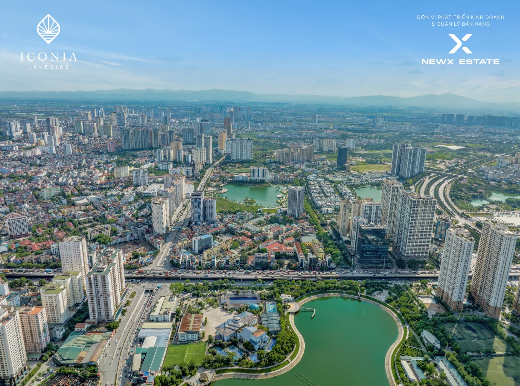 Dự án kề cận 3 hồ điều hoà lớn trong khu vực. Nguồn: NewX Estate.