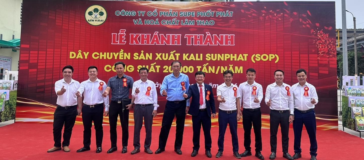 Khánh thành&nbsp;dây chuyền sản xuất phân bón SOP.