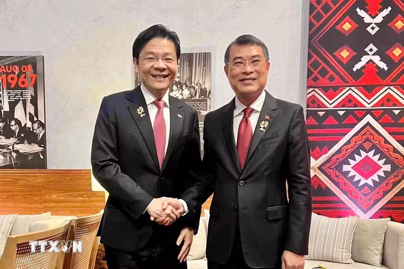 Thủ tướng Lê Minh Hưng tiếp lãnh đạo Singapore, Thái Lan và Indonesia bên lề ASEAN 48