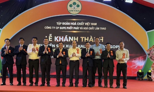 Khánh thành dây chuyền sản xuất kali sulphat công suất 20.000 tấn/năm