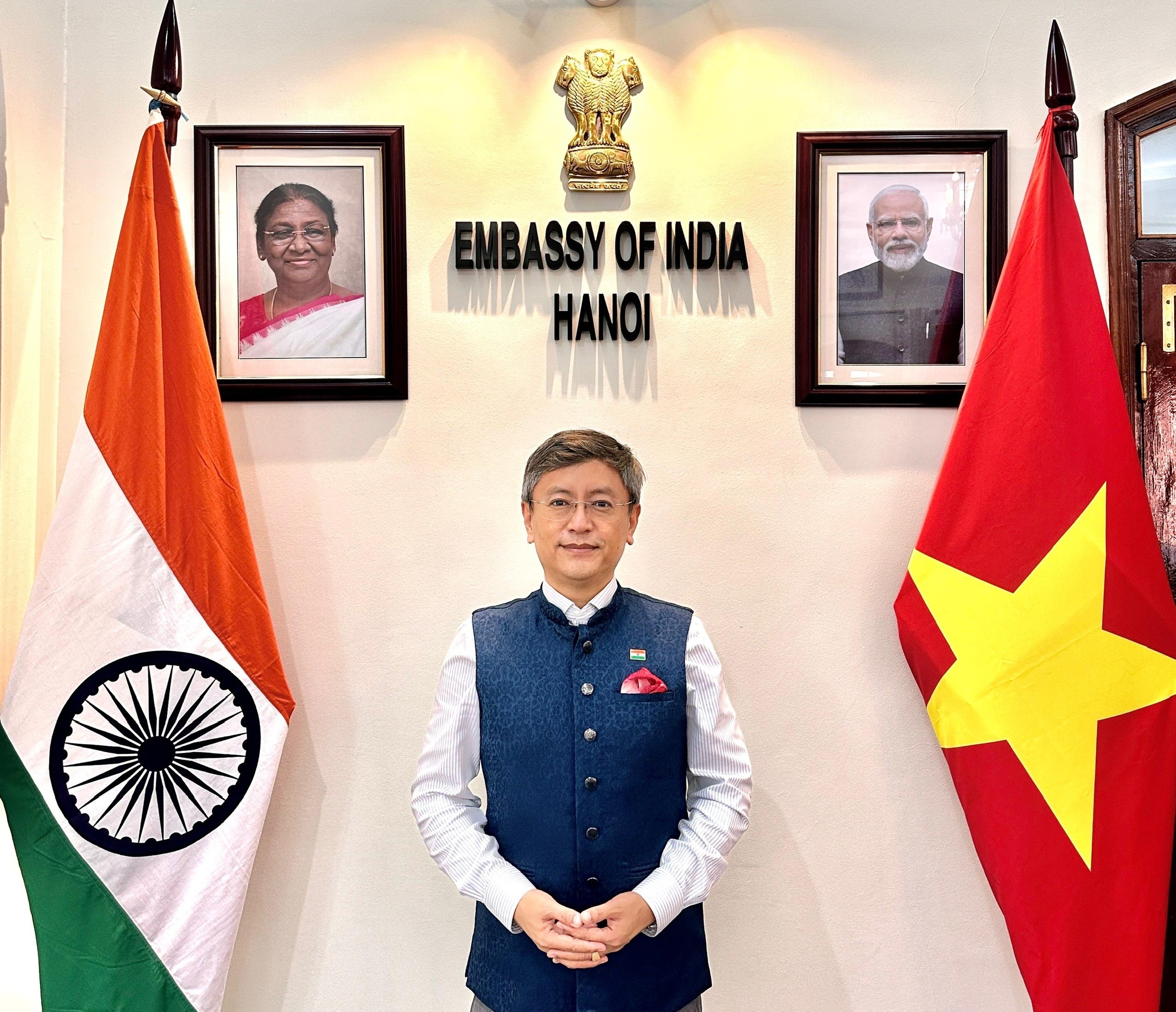 H.E. Mr. Tshering W. Sherpa, Ambassador Extraordinary and Plenipotentiary of India to Vietnam. (Photo: Embassy of India)