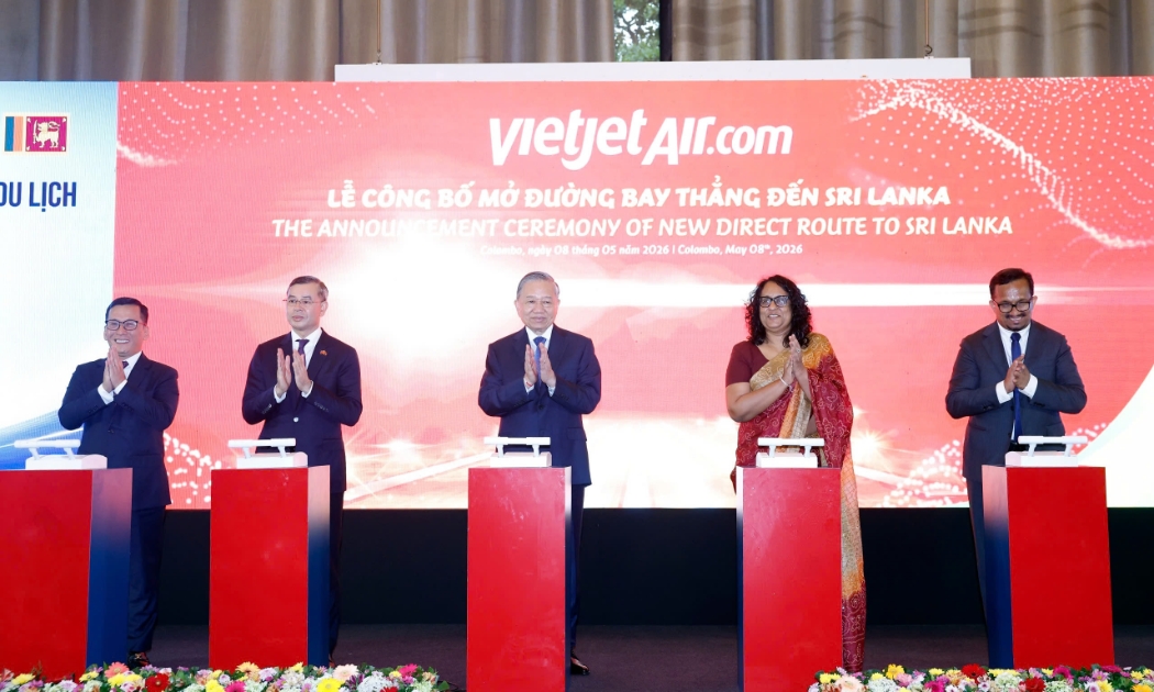 Vietjet mở đường bay thẳng TP.Hồ Chí Minh - Colombo, thúc đẩy hợp tác Việt Nam - Sri Lanka