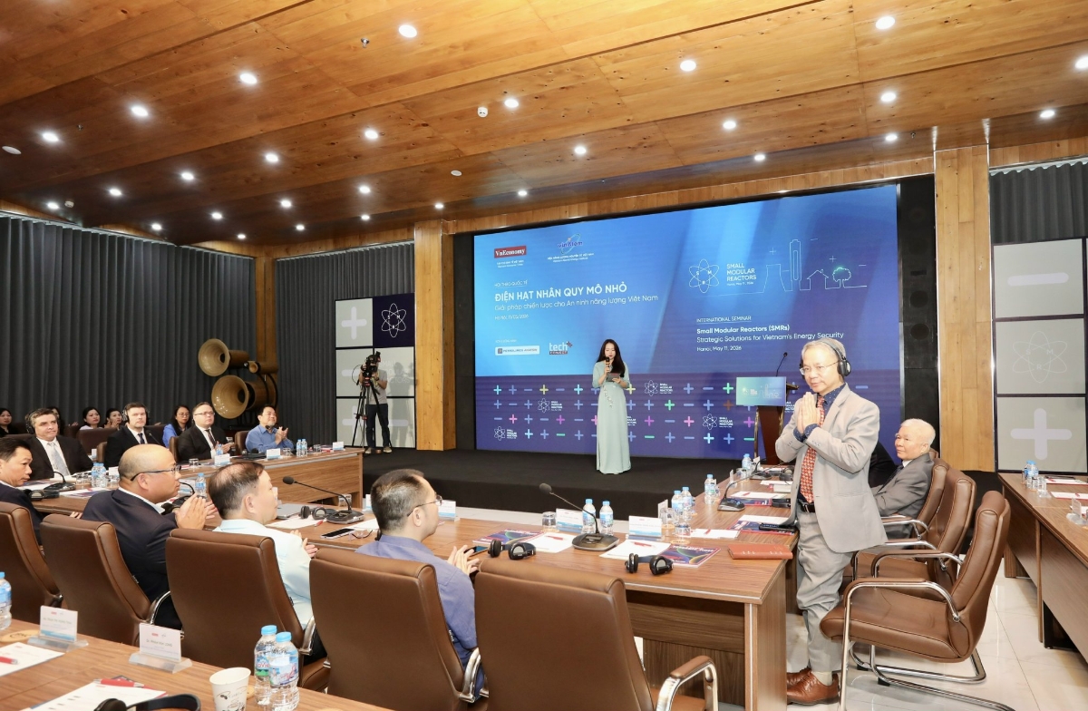 Hội thảo do Tạp chí Kinh tế Việt Nam/VnEconomy phối hợp cùng Viện Năng lượng Nguyên tử Việt Nam (VINATOM) tổ chức.&nbsp;Ảnh: Việt Dũng