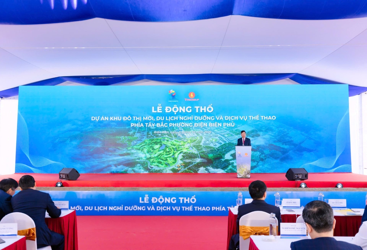 Ông Lê Khắc Hiệp – Phó Chủ tịch Tập đoàn Vingroup phát biểu tại sự kiện. Ảnh: Vingroup.