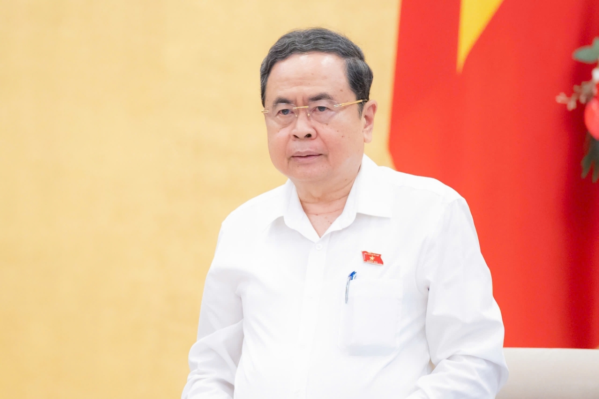 Chủ tịch Quốc hội Trần Thanh Mẫn phát biểu định hướng các nội dung thảo luận. Ảnh: Quốc hội.