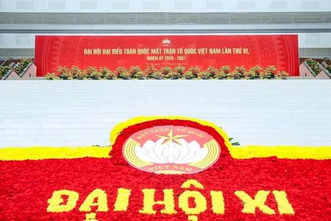 Đại hội đại biểu Mặt trận Tổ quốc Việt Nam lần thứ XI nhiệm kỳ 2026-2031 diễn ra từ ngày 11 đến 13/5. Ảnh: Mặt trận.