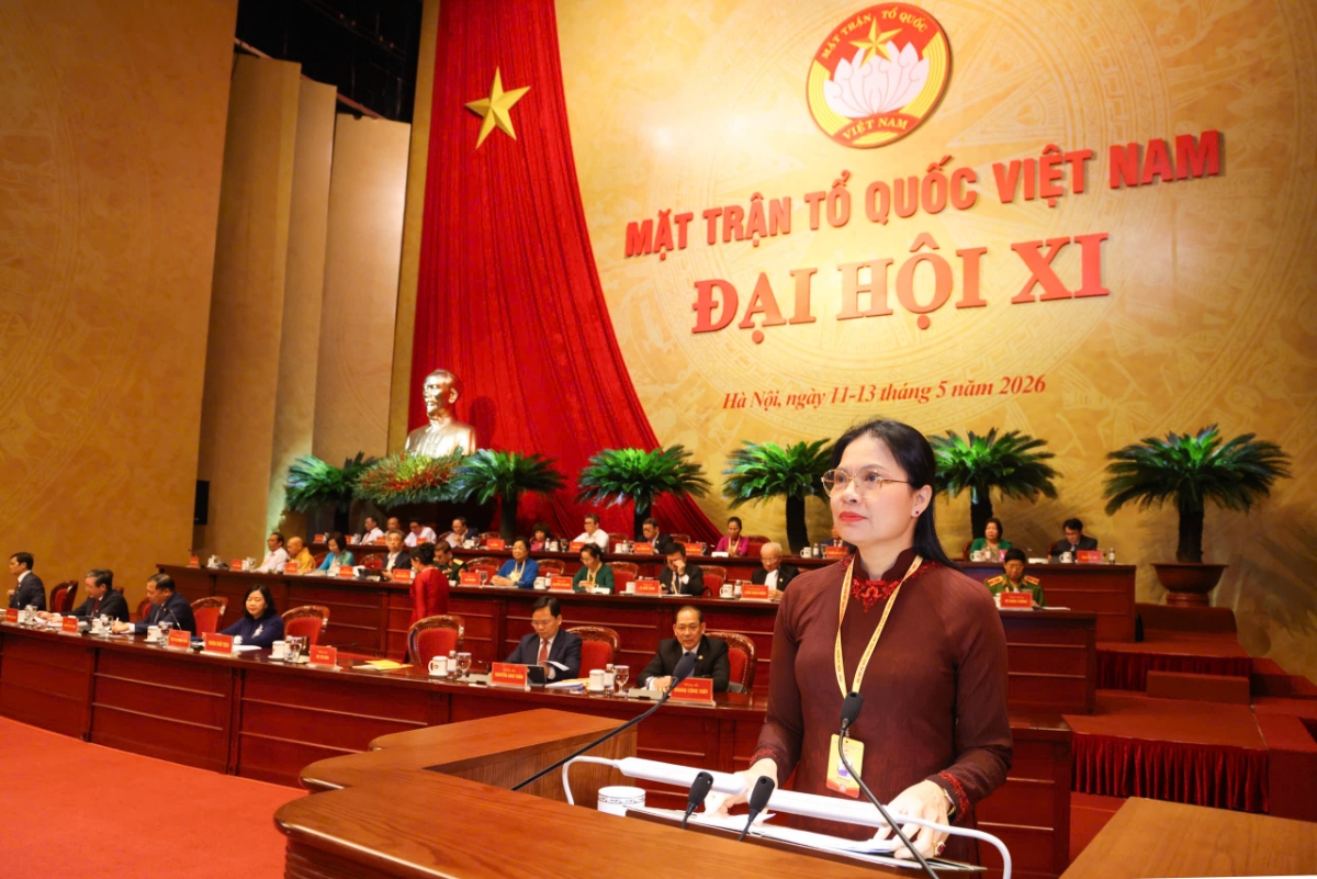 Bà Hà Thị Nga, Ủy viên Trung ương Đảng, Phó Chủ tịch - Tổng Thư ký Ủy ban Trung ương Mặt trận Tổ quốc Việt Nam.