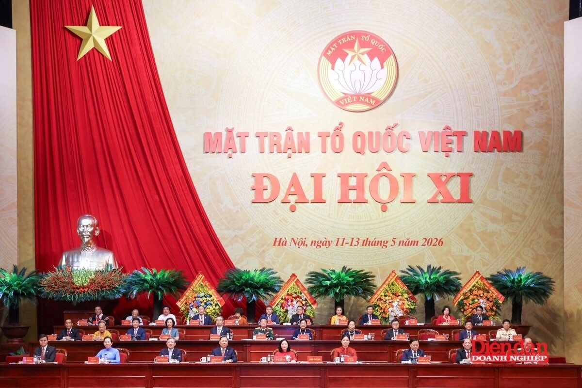 Đại hội đại biểu toàn quốc Mặt trận Tổ quốc Việt Nam lần thứ XI, nhiệm kỳ 2026–2031. Ảnh: Diễn đàn doanh nghiệp.
