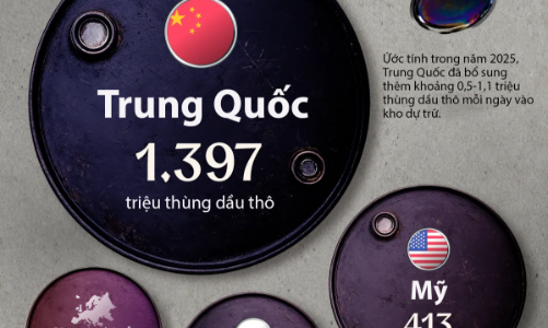 Dự trữ dầu của Trung Quốc lớn hơn tổng dự trữ của Mỹ, Nhật Bản và nhiều nước lớn