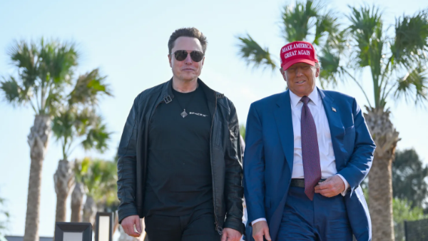 Tổng thống Mỹ Donald Trump (phải) và tỷ phú Elon Musk - Ảnh: Getty Images