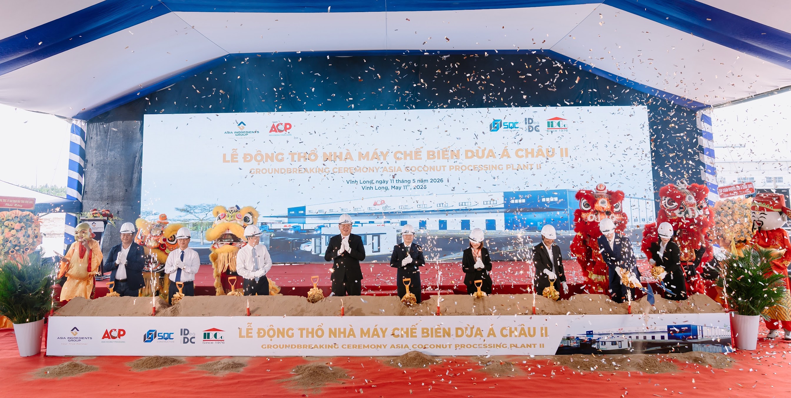Lễ động thổ Nhà máy Chế biến Dừa Á Châu II (ACP2).