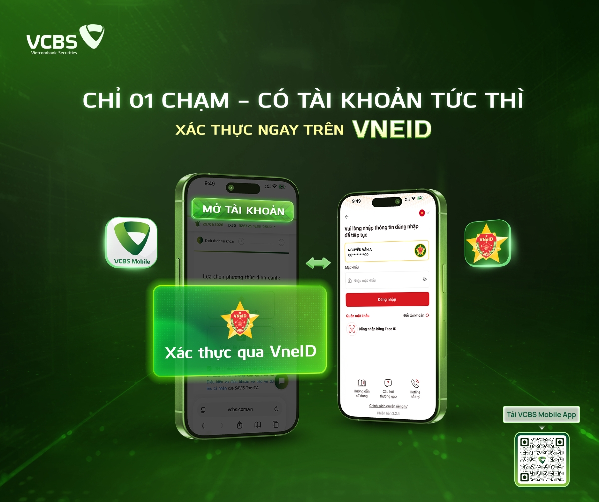 Công ty TNHH Chứng khoán Ngân hàng TMCP Ngoại thương Việt Nam (VCBS) tiên phong tích hợp giải pháp này.