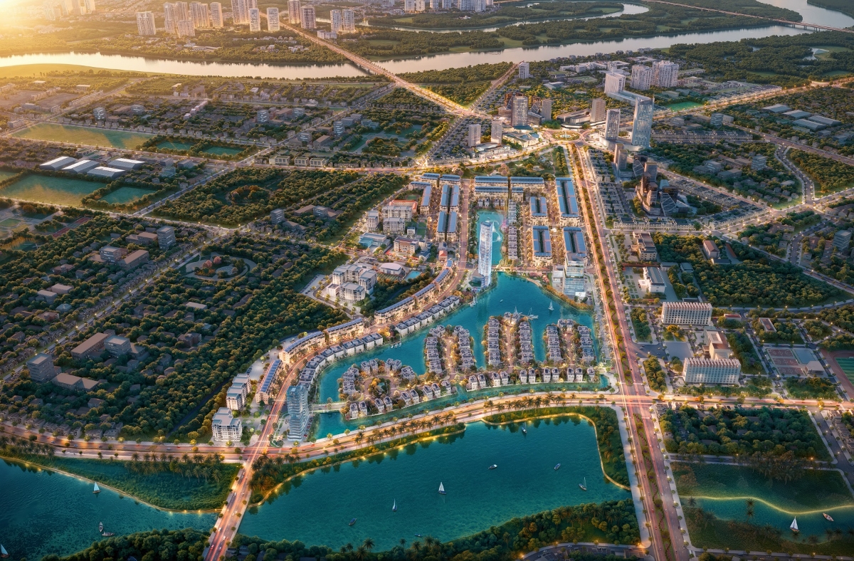 Trung tâm hành chính mới Bắc Ninh trở thành điểm hội tụ của các dự án trọng điểm. Ảnh phối cảnh dự án.