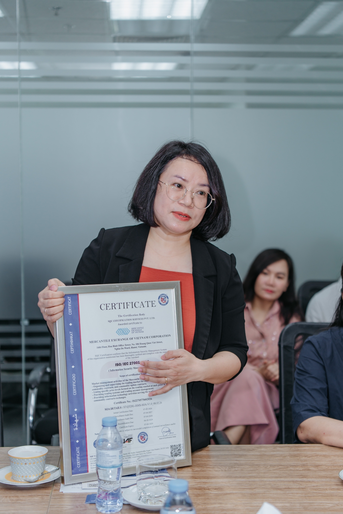 Bà Phạm Thị Thùy Anh - Tổng giám đốc SQC Việt Nam, thành viên của SQC Certification India chia sẻ. Ảnh:&nbsp;MXV.