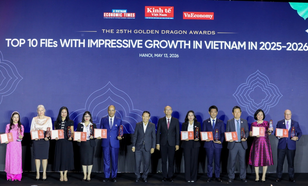 Top 10 Doanh nghiệp tăng trưởng ấn tượng 2025–2026 gồm:&nbsp;Công ty TNHH Ascott International Management (Việt Nam); Công ty TNHH Chứng khoán Maybank; Công ty TNHH Piaggio Việt Nam; Đại học RMIT Việt Nam; Công ty TNHH Ô tô Soosan Việt Nam; Ngân hàng TNHH Một thành viên Standard Chartered (Vietnam); Công ty Ô tô Toyota Việt Nam; Công ty Cổ phần Hữu hạn Vedan Việt Nam; Công ty TNHH Giấy Lee & Man Việt Nam; Công ty TNHH Nhà thép tiền chế Zamil Việt Nam.