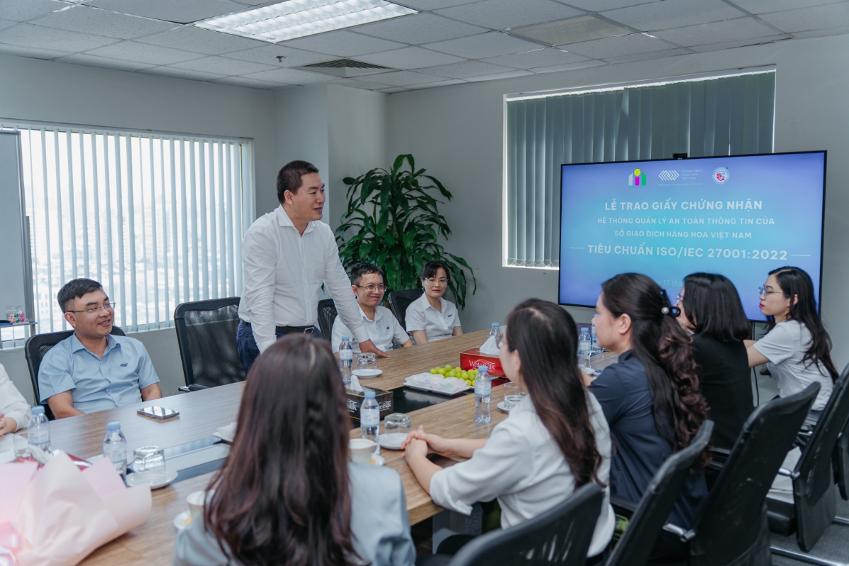 Ông Nguyễn Huy Dương - Phó Chủ tịch thường trực Hội đồng Quản trị MXV phát biểu tại sự kiện. Ảnh: MXV.