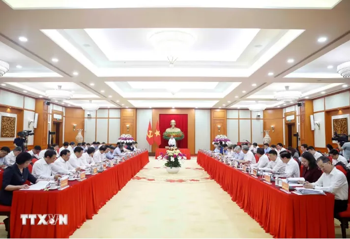 Tổng Bí thư, Chủ tịch nước Tô Lâm, Trưởng Ban Chỉ đạo phát biểu. Ảnh: TTXVN