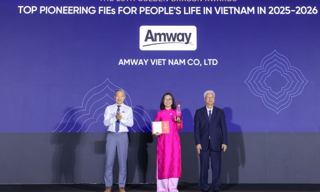Amway Việt Nam nhận danh hiệu Rồng Vàng lần thứ 10, khẳng định vị thế bền vững